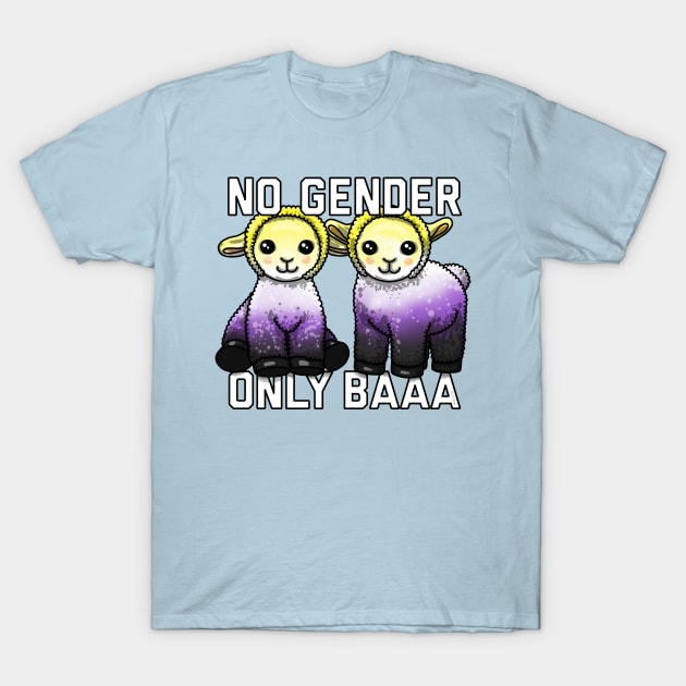 No Gender Only Baaa T-Shirt by Art by Veya